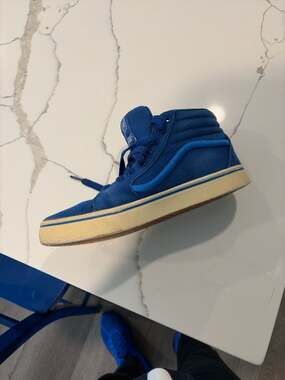 Vans Sk8-Hi Mono Canvas 'True Blue' High Top Sneakers Size 6.5/9